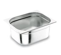Pentole Agnelli COIXGNP14150 - Barreño Gastronorm 1/4, acero inoxidable, plateado, 26,5 x 16,2 x 15 cm