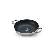 Pentole Agnelli FAMA10SEL36 Select Pan Pan de aluminio, 2 asas de acero inoxidable, 36 cm, plata