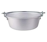 Pentole Agnelli FAMA4424 - Caldero con 1 Mango en Forma de Arco de Acero Inoxidable, Aluminio, Plateado
