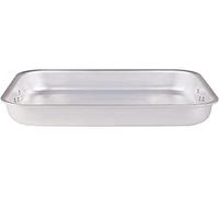 Pentole Agnelli Línea de Aluminio Profesional Fuente Rectangular, Plateado, 40x28x8 cm