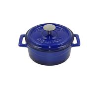 Pentole Agnelli Linea Ghisa COGHSRP10414B Slowcook Cacerola, 14 cm, 0,8 l, Azul, Hierro Fundido, BLU