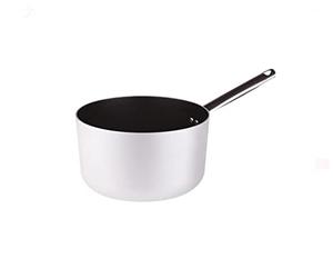 Pentole Agnelli Ollas Platinum Cacerola Alta de Aluminio, con Mango Tubular de Acero Inoxidable, Plata, 18 cm