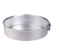 Pentole Agnelli Ollas Tortiera cilíndricos con Anillo, Aluminio, Plata, 28 cm