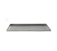 Pentole Agnelli Pastelería y pizza Bandeja rectangular microperforada, orificio de 2 mm de aleación 3003, aluminio, 60 x 40 x 2 cm