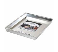 Pentole Agnelli Pasticceria e Pizza Bandeja Rectangular de aleación de Aluminio 3003 con Dobladillo, Gris, 65x45x3 cm