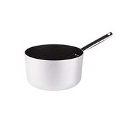 Pentole Agnelli Platinum Cacerola Alta con 1 Mango de Acero Inoxidable, Metal, Plateado, 20 cm