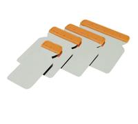 PENTRILO - JUEGO ESPATULAS CARROCERO INOX REDONDEADO PREMIUM (4 PIEZAS)