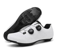 PENXZT Zapatilla de MTB Ciclismo Hombre, Zapatos Bicicleta de Montaña Compatible con SPD Pedales 2 Tornillos con Calas Unisex Adulto Respirables Antideslizantes
