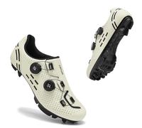 PENXZT Zapatillas de Ciclismo Montaña para Hombre, Zapatos Bicicleta de Carretera Exterior MTB Compatible con SPD Pedales 2 Tornillos con Calas Respirables Antideslizantes,A,44 EU