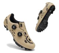 PENXZT Zapatillas de Ciclismo Montaña para Hombre, Zapatos Bicicleta de Carretera Exterior MTB Compatible con SPD Pedales 2 Tornillos con Calas Respirables Antideslizantes,B,47 EU
