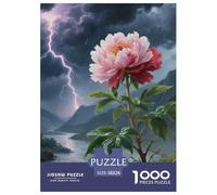 Peón Puzle Regalo Creativo Decoración del Hogar 1000 Piezas Flores Rompecabezas Juego De Habilidad para Adultos Y Niños A Partir De 14 Años 38x26cm/1000pcs