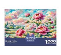 Peón Puzzles Imposible,desafío for Adults Fiori Piante Bellissimo Juego Educativo 1000 Piezas Obra De Arte De Juego De para Adultos Y Niños 38x26cm/1000pcs