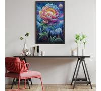 Peonía de montaña Nevada Puzzle 1000 Piezas Aliviar Estrés 3D Flores de Animales Salvajes Rompecabezas Familiar para Hombres Y Mujeres Obra De Arte Decorativo Hogar 1000 PCS