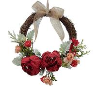 Peonías Artificiales Hermosa de Flores Decorativa, No Requiere Mantenimiento, Adecuada para Uso en Interiores y Exteriores, 26 Cm / 10 Pulgadas, Decoración del Hogar Muy Vibrante y