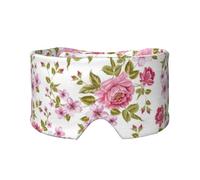 Peonías de color rosa paja,Máscara para ojos con bloqueo de luz y protección ocular completa para dormir, orejeras y ojos.