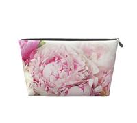 peonías en Blanco, Bolsa de artículos de tocador Bolsa de Maquillaje Bolsa de cosméticos Bolsa de artículos de tocador de Viaje portátil