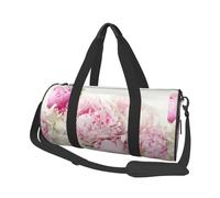 peonías en Blanco, Bolsa de Viaje de Gran Capacidad, Bolso Redondo, Bolsa de Viaje Deportiva, Bolsa de Mano, Bolsa de Fitness