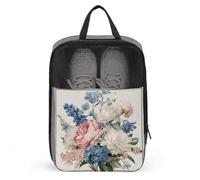 Peonies and Bluebells - Bolsa de zapatos vintage para viajes, uso diario, bolsa de almacenamiento antipolvo para zapatos de golf