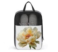 Peony - Bolsa para zapatos de golf con suave brillo dorado para viajes, uso diario, antipolvo