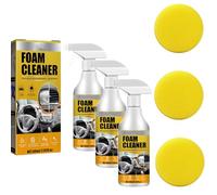 Peony Car Cleaner, 2025 New Multi-Purpose Foam Cleaner, InteriorCar Spray Cleaners, Car Interior Foam Cleaner for Leather,Fabric and Plastic Trim (3PCS)