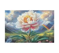 Peony in Flowers Puzzle 1000 Piezas Aliviar Estrés 3D Rompecabezas Familiar para Hombres Y Mujeres Obra De Arte Decorativo Hogar 1000 PCS