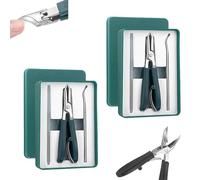 Peony Nail Clippers, Eagle Beak Angled-Nail-Clipper 3-Piece Set,Funnel nail Trimmer with File,Heavy Duty Toe clipper for Thick Nails Seniors,for Manicure (2*Green)