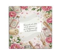 Peony - Placa de cubierta de interruptor de luz doble para baño, diseño floral vintage, esponja, resorte, plástico, tamaño estándar, placas de interruptor de pared, detalles para sala de estar