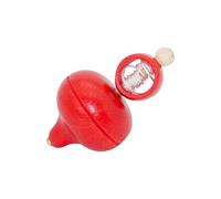 Peonza de madera, peonza clásica con accionamiento por cable (rojo) 6420