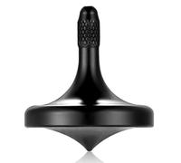 Peonza de Metal de Acero Inoxidable, Juguetes EDC de giroscopio de Escritorio de precisión, Giro Suave Equilibrio Tiempo de Centrifugado Superior a 5 Minutos (Negro)