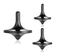 peonza giratoria de Acero Inoxidable, 3PCS Juguetes EDC de giroscopio de Escritorio de precisión, Balance, Gira Suave, Bien Hecho, Largo Tiempo de rotación