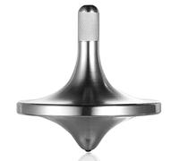peonza giratoria de Acero Inoxidable, Juguetes EDC de giroscopio de Escritorio de precisión, Balance, Gira Suave, Bien Hecho, Largo Tiempo de rotación (S/Plata)