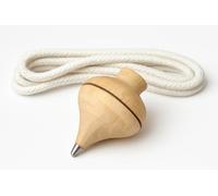 Peonza Madera Clásica. Diámetro: 6 cms. Alto: 9 cms. con Cordel.