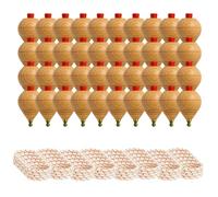 Peonza Madera para Niños, 40 Trompos y Cuerdas, Punta Redonda | Elaboración artesanal en España para juego tradicional, Varias Opciones de Packs
