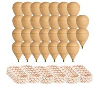 Peonza Madera para Niños, Pack de 30 Trompos y Cuerdas, Punta Redonda | Elaboración artesanal en España para juego tradicional, Varias Opciones de Packs