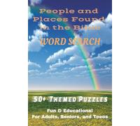 People and Places of tthe Bible Word Search Puzzle Book: Word Searches with Easy-to-Read Print about Men of the Bible, Women of the Bible, Places of ... Gift for Vacations, Holidays, and Free Times