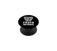 People Ignore God and Then Blame Him For The Chaos - Faith PopSockets PopGrip Adhesivo