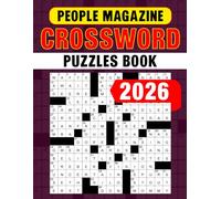 People Magazine Crossword Puzzles Book 2026: Entertainment-style puzzles based on lifestyle and pop culture
