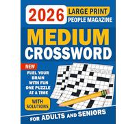People Magazine Medium Crossword For Adults And Seniors Large Print With Solutions: Just-right challenge in readable grids with a handy answer key