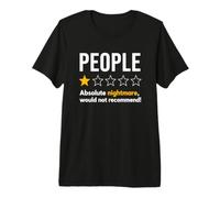 People One Star Rating Absolute Nightmare Graphic T-Shirt Camiseta Premium
