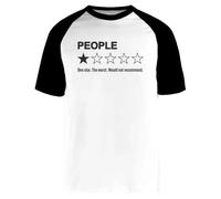 People One Star The Worst Would Camiseta De Béisbol Unisex Blanca De Manga Corta