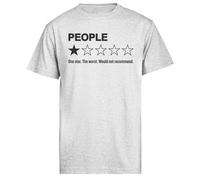 People One Star The Worst Would Camiseta De Manga Corta De Hombre Gris