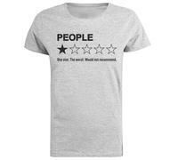 People One Star The Worst Would Camiseta De Manga Corta De Mujer Gris