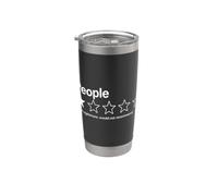 People, One Star, Total Nightmare, Would Not Recommend Funny Vaso térmico de acero inoxidable de doble pared