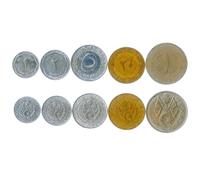 People's Democratic Republic of Algeria 5 Mixed Coins | 1 Santim to 1 Dinar | Algerian Currency Since 1964