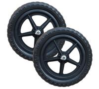 Peosaard 1 par de Ruedas de Bicicleta de Repuesto para niños, Rueda de Bicicleta de Equilibrio de 12 Pulgadas, Accesorios de reparación Ligeros para Bicicletas y Mantenimiento, Negro, Mini Ruedas