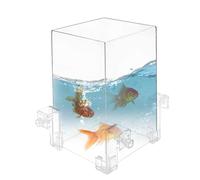 Peosaard Acuario de Peces, Tanques de Peces de presión Negativa con 3 broches 4PCS/Set Tanques de acrílico Tanque de Recarga automática de Agua de Acuario Transparente Tanque suspendido al vacío para