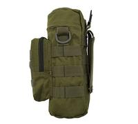 Peosaard Bolsa para Exteriores, Bolsa Ajustable para Botella de Agua, Soporte Plegable para Botella de Agua MOLLE, Soporte para Mochila, riñonera, cinturón Negro