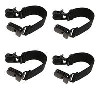 Peosaard Botas de elásticas Clip Ajustable Tiras de Botas de Motocicleta Clips estantes con Correas de Pierna 4pcs,