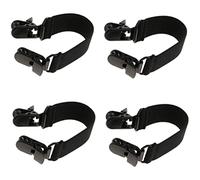 Peosaard Botas elásticas Clip Ajustable de Motocicleta Correas de Botas de Pantalones estribos Correas de Pierna 4 Piezas