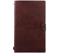 Peosaard Diario de viaje para hombres, diario de viaje, cuaderno de vintage de PU con hebilla de correa, cuaderno retro recargable de 7, 9 x 4, 7 pulgadas para escribir cartas, dibujar imágenes